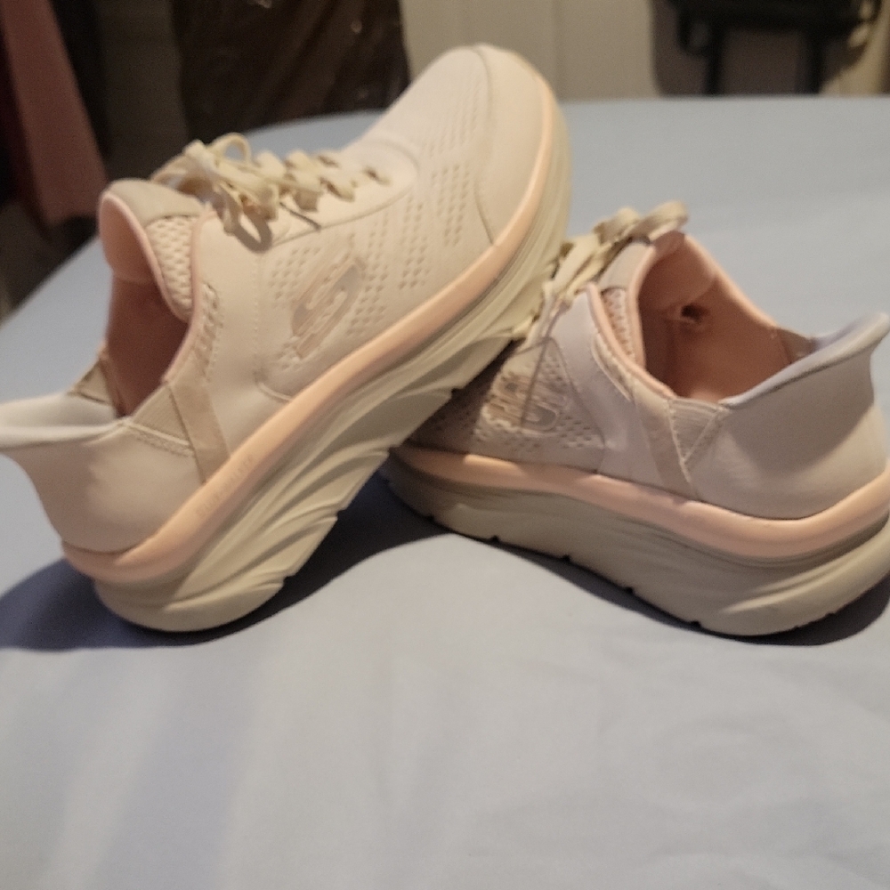 Skechers Women's Cream Sneakers - Picture 1 of 16